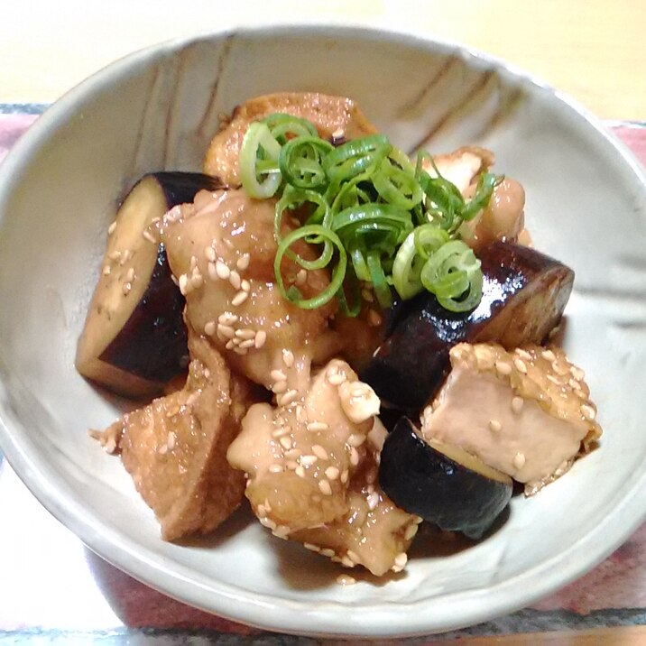鶏と茄子と厚揚げの中華風ごま酢煮 レシピ 作り方 By 酒恋 楽天レシピ 鶏と茄子と厚揚げの中華風ごま酢煮 レシピ 作り方 By 酒恋 楽天レシピ